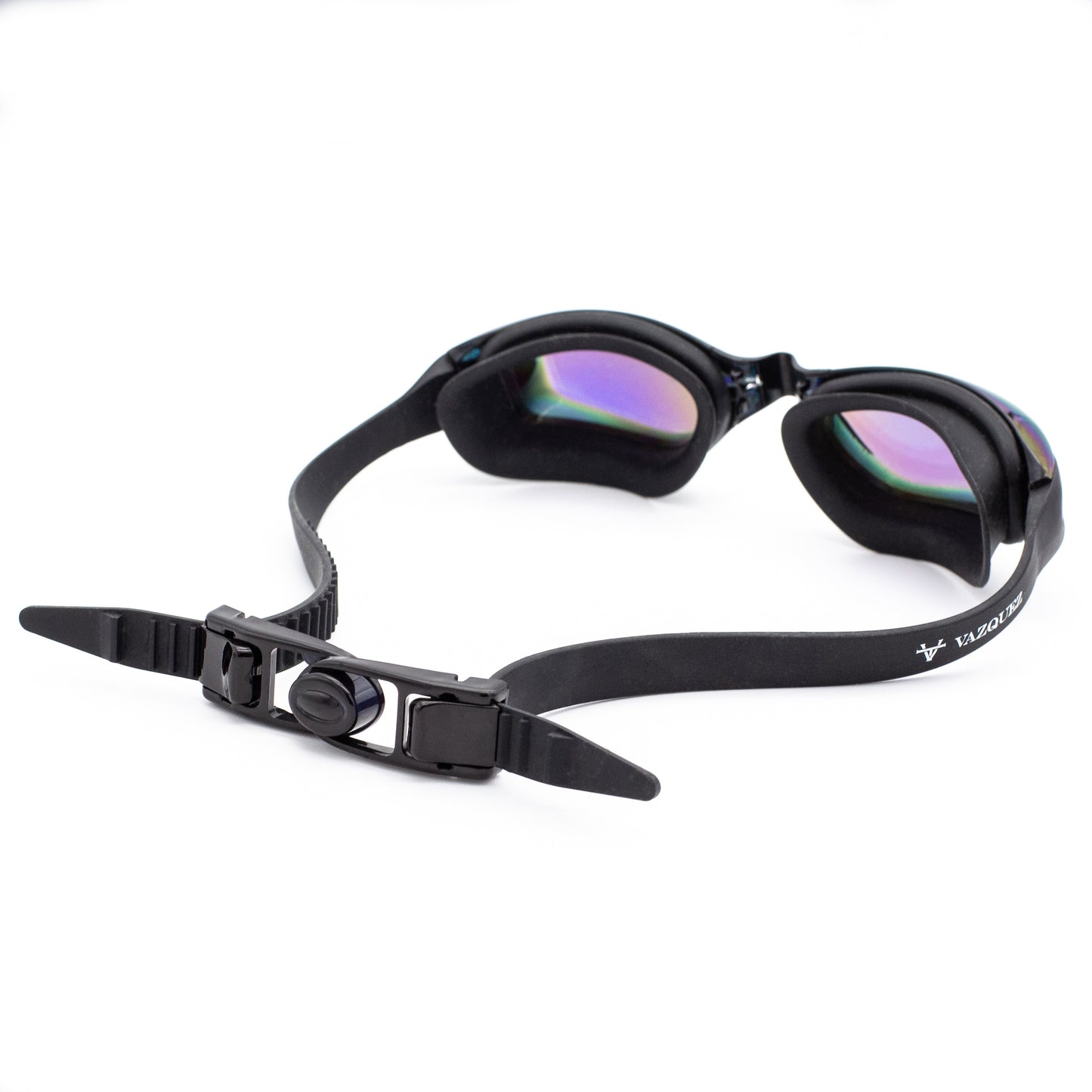 Vazquez NeroNautica Black Adult Swimming Goggles - High-Performance Affordable Cheap Swim Goggles
