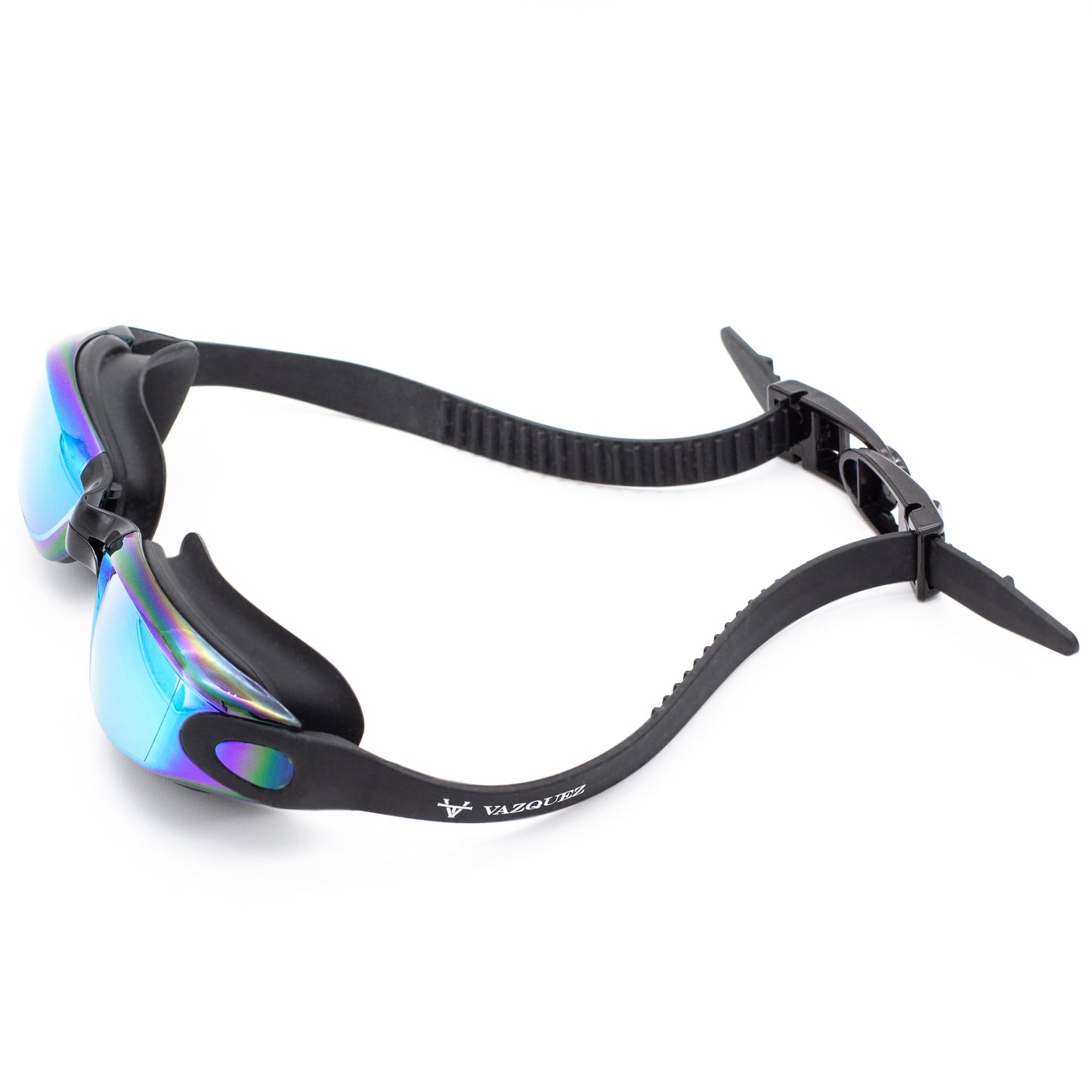 Vazquez NeroNautica Black Adult Swimming Goggles - High-Performance Affordable Cheap Swim Goggles